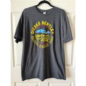 Dierks Bentley Gravel & Gold Tour Graphic Tee Black XL Country Music‎ Shirt